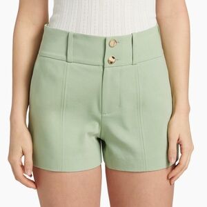 Alice and Olivia Mint Green Women's High-Waisted Shorts